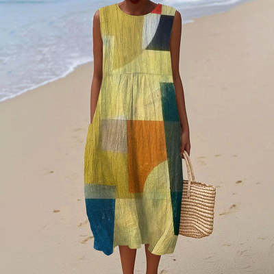 Vestido de verano cómodo sin mangas